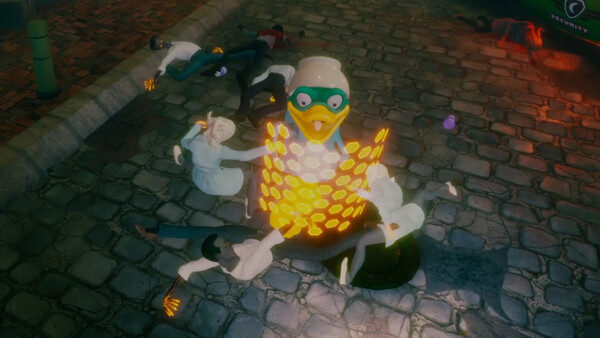 Strange Brew 遊戲截圖 - 主角在獨特場景中面對挑戰