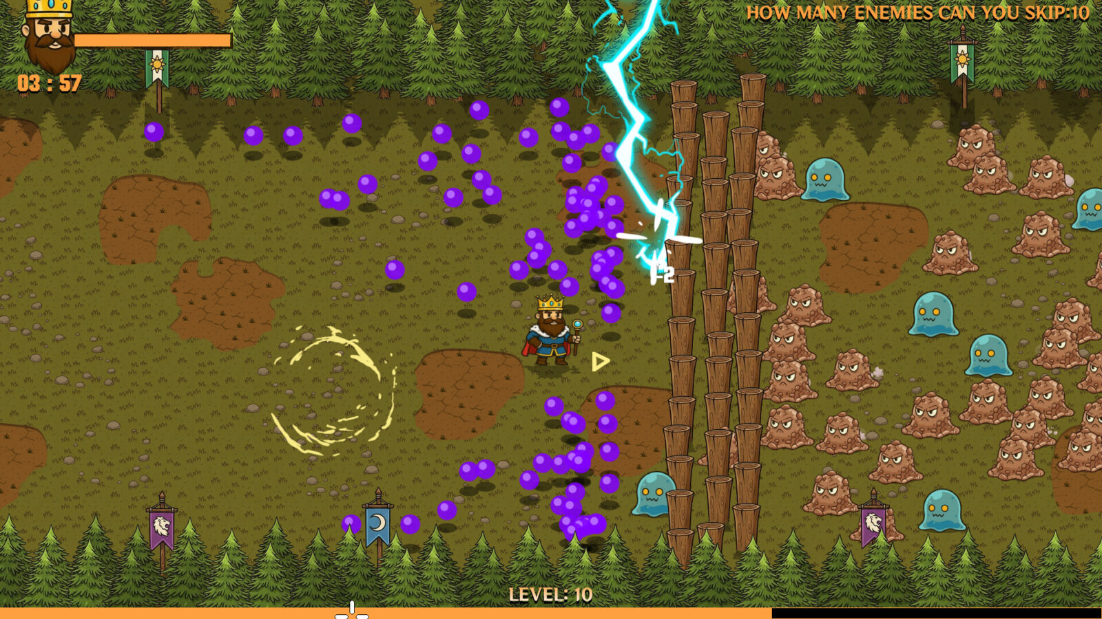 Rushfall 遊戲實際戰鬥畫面 - 場景與敵人多樣性