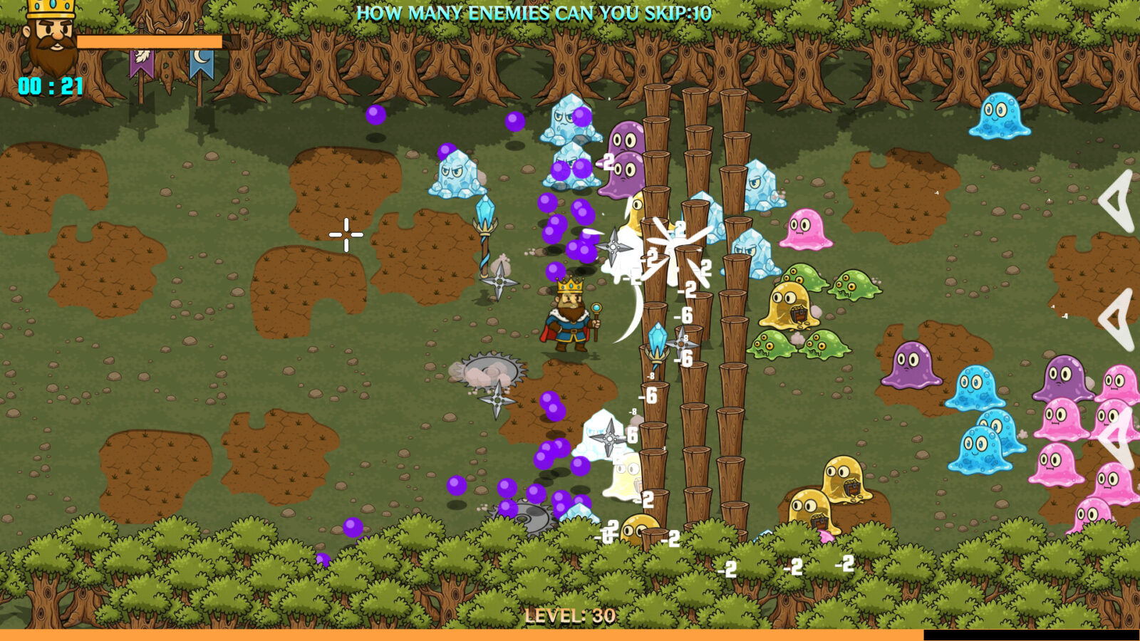 Rushfall 遊戲實際戰鬥畫面 - 國王持劍