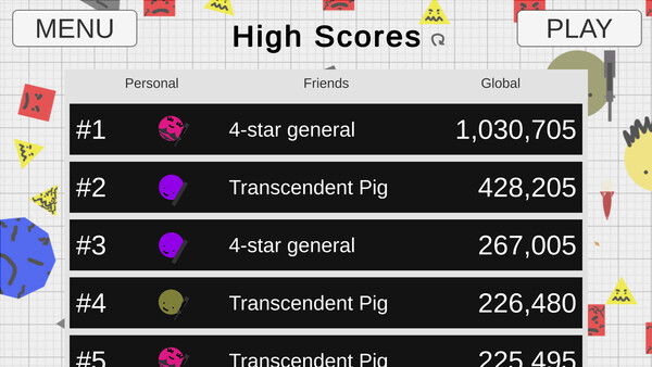 Circle With A Gun 遊戲截圖 - 敵人群