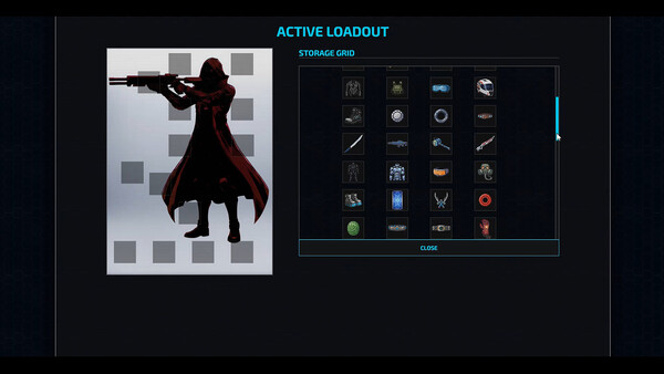 角色裝備介面，展示裝備選擇與即時屬性變動。