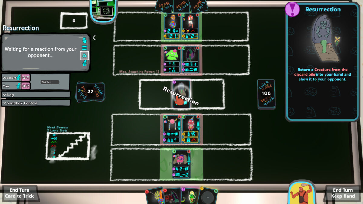 Trick Or Beat 遊戲綜合畫面,展示介面與遊戲元素