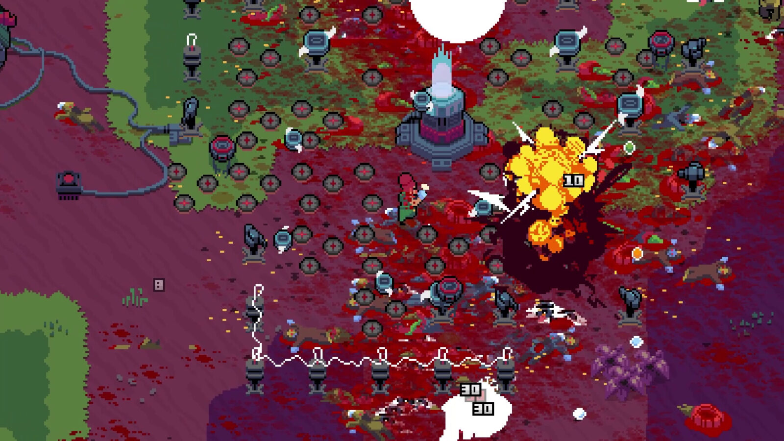 Obliterator-X 玩家在廢棄建築內拾荒與搜刮畫面