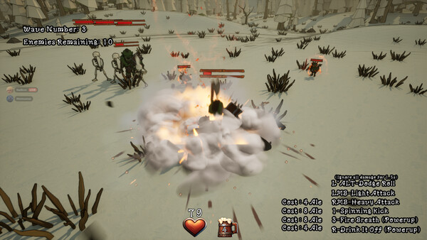 Alebound 遊戲截圖：矮人使用特殊能力