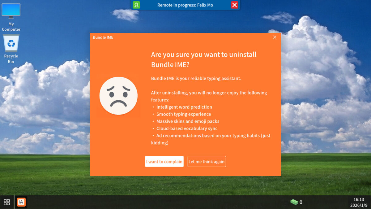 Uninstall Simulator 遊戲截圖 - 任務介面