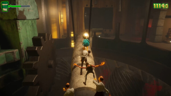 Strange Brew 遊戲截圖 - 緊張刺激的逃亡瞬間