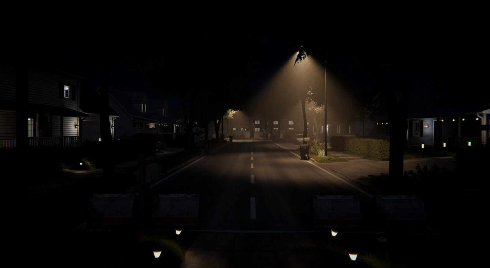 Aonaran Nevaeh 遊戲內部場景 - 神秘走廊與紅色燈光