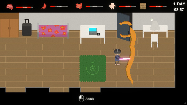 遊戲截圖：角色可能正在進行某種儀式或關鍵動作