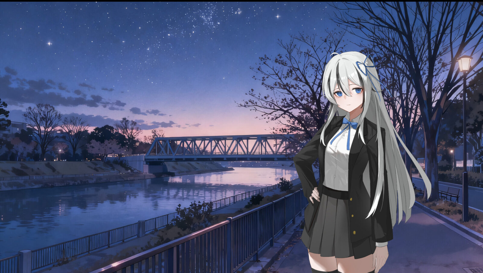 《幻想家的白夜》另一張遊戲內場景，展示不同的美術風格與情境