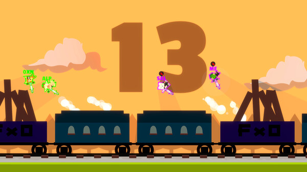 Boiiing Boiiing 遊戲截圖：角色與地圖