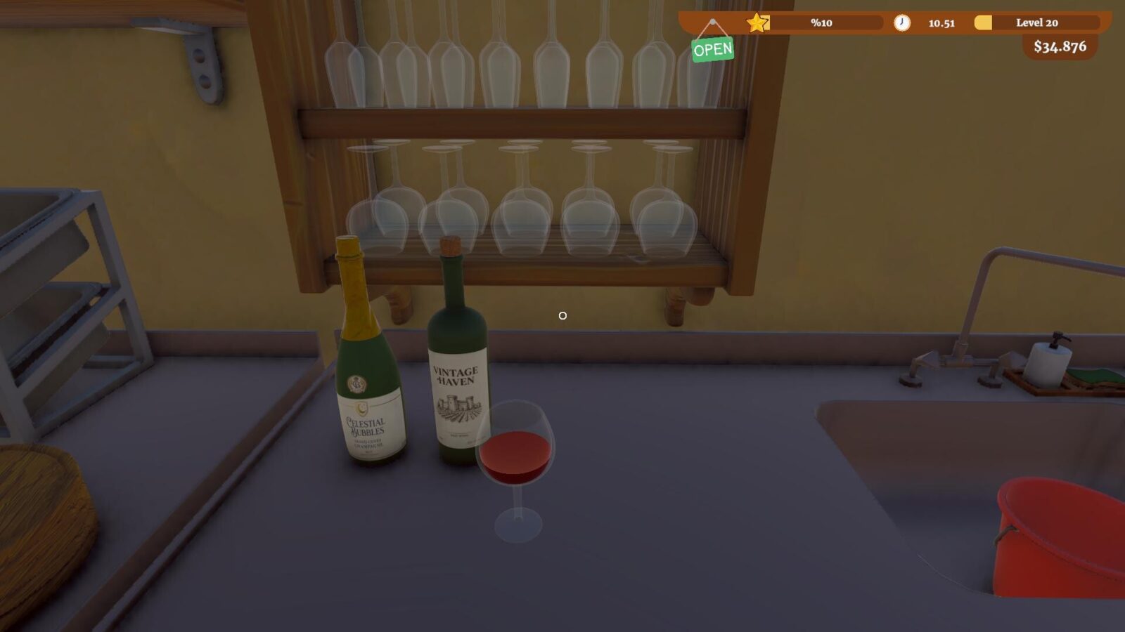 Breezy Bakes Simulator 遊戲截圖,展示玩家與烘焙坊外觀