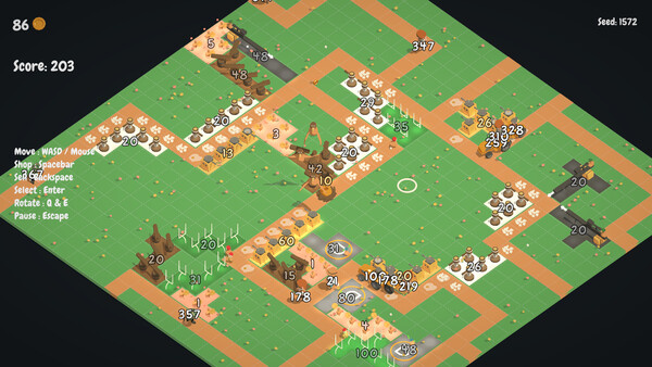 D.U.C.K. 遊戲截圖二,展示不同生態區域的視覺風格,圖中為色彩繽紛的森林場景