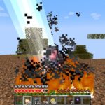 小翔的修仙世界 Modrinth 天劫場面，玩家在渡劫期境界突破時承受雷電天劫考驗