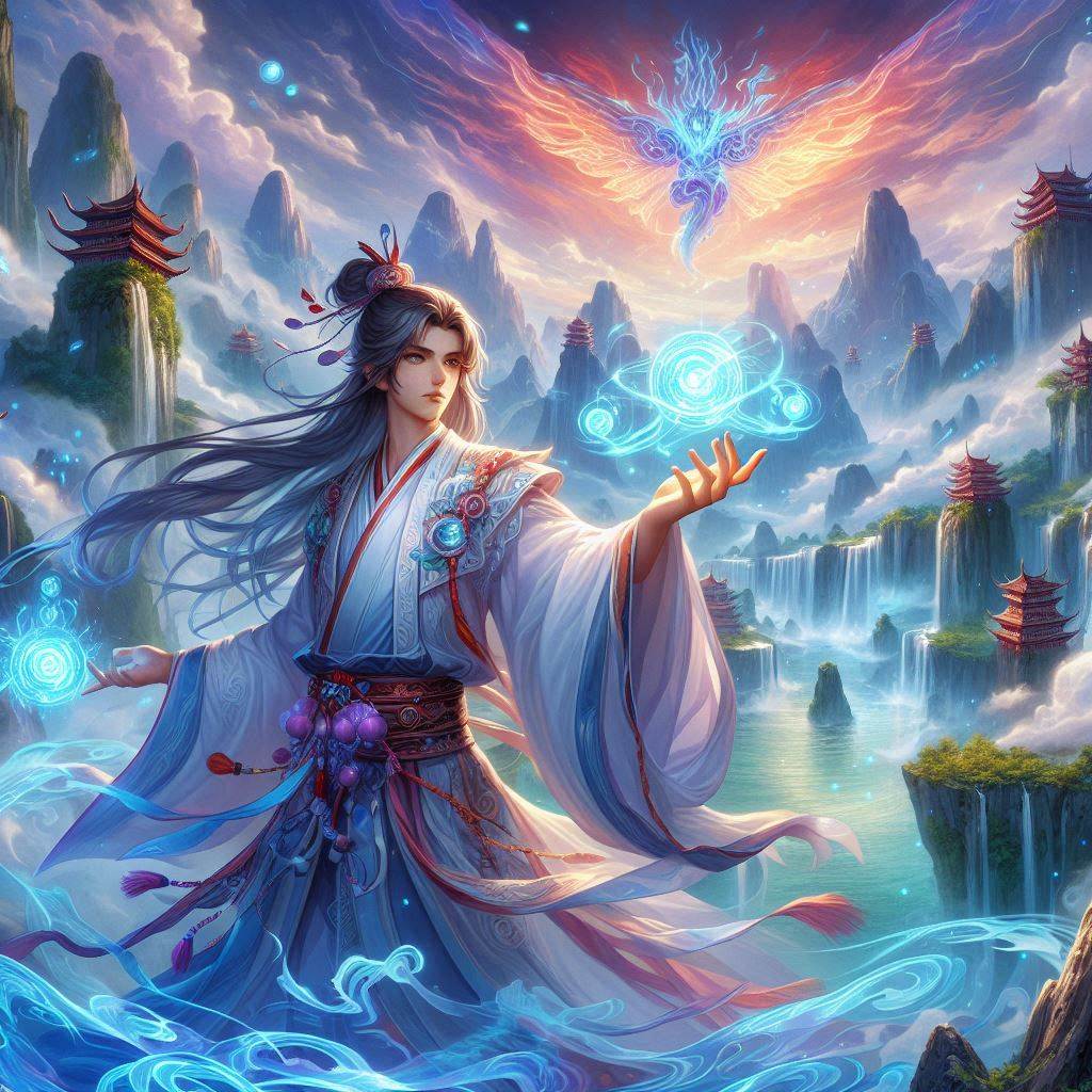 2026年修仙手游封面意象图——仙侠修仙氛围概念艺术